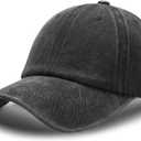 Vintage Washed Baseball Cap for Men Women Adjustable Baseball Hat Classic Distressed Cotton Dad Hat, One Size