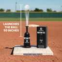 Thorza Motion Tee Solo Baseball Training System for Swing & Hand-Eye Coordination (Includes 1 Motion Tee Mini Training Ball)