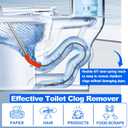 Toilet Auger 3FT - 59787 Model K-3 Toilet Snake Drain Clog Remover Tool for Unclogging, Closet Auger 3 FEET for Use Manually, No Plumber Needed for Heavy Toilet Blockages