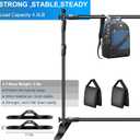 FUDESY Backdrop Banner Stand, 10x8ft Heavy Duty Display Frame, Adjustable Metal Telescopic Tube, Step and Repeat Background Stand Kit for Trade Show, Photography Photo Booth, Party, with Sandbags
