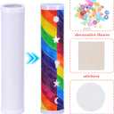 Totority Kaleidoscope Making Kit 15 Pcs Blank DIY Kaleidoscope Making Kit for Kids Variety Paper Craft Tools, White Educational Preschool Activity for Creative Decor