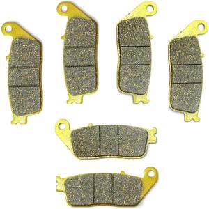 Front Rear Brake Pads Brakes for Honda Valkyrie 1500 GL1500 1997-2003 - Interceptor 750 VFR750F 1990-1997 - CBR1000F 1990-1991 - ST1100 NON-ABS 1991-2002 FA142F FA196R MC0143 (Semi-Sintered)