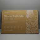 XMarrat Extra Large Stone Bath Mat Large, 31.5'' x 19.7'' Diatomaceous Earth Non-Slip Stone Shower Mat, Super Absorbent Diatomite Stone Mats for Bathroom, Quick Drying, Easy to Clean (Dark Gray)