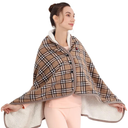 USB Heated Blanket,55 * 31.5inch Cordless Portable Electric Blanket Throw Wearable Heated Shawl,Cozy Soft Heating Blanket with 3 Heating Levels & Timing Function,Warming Wrap for Home Office