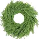 Edeesky 26Inch Christmas Wreaths for Front Door - Xmas Real Touch Pine Wreath - Thanksgiving Large Lifelike Lush Artificial Green Wreaths for Walls Windows Porches Farmhouse Indoor Outdoor Home Decor
