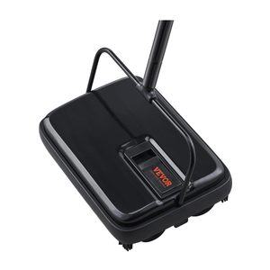 VEVOR Carpet Sweeper Manual, Floor Sweeper, for Home Office Carpets Pet Hair Dust, Black