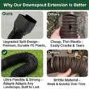 1 Pack Black-Rain Gutter Downspout Extensions, Downspout Extender for Rainwater Drainage Flexible, Down Spout Drain Extension Pipe, Extendable from 21 to 62 Inches (Fit 3"x 4" downspouts)