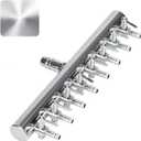 Pawfly 8-Way Aquarium Air Flow Control Lever Valve Chromium Copper Distributor Fish Tank Splitter Pump Accessories