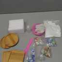 WATHFKCU 4 Sets DIY Glass Mosaic Tiles for Crafts,Mixed Color Mosaic Kits with Wooden Coaster for Adults,Mosaic Crafts Materials Package for Coaster Handmade Home Decor Gifts