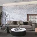 Boobest Large Size Thick Marble Contact Paper for Wall 31"x354" Gray Marble Wallpaper Peel and Stick Waterproof Granite Countertop Contact Paper Removable Self Adheisve Renter Friendly Vinyl Wallpaper, 31.5" x 354.3"