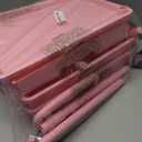 Goovilla Rolling Makeup Organizer Cart with Removable Drawer, 3 Tier Stable Pink Floor Skincare Storage Cart for Vanity, Cosmetic Display, Nail Polish, Perfume, Hair Stuff, Beauty, Bathroom(Plastic)