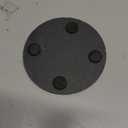 12 Pack Slate Drink Coasters with Metal Holder, VIBRATITE 4 Inch Black Slate Stone Coasters Bulk Laser Engraving Blanks with Anti-Scratch Bottom for Drink Coffee Bar Kitchen Home Decor, Round