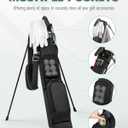 Golf Stand Bag, Lightweight Par 3 Golf Bag Holds Up to 7 Clubs with Two Way Dividers Cooler Pocket Shoulder Strap and Multiple Storage Pockets for Men and Women