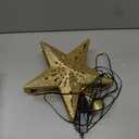 Wninbu Christmas Tree Topper Star Lighted with 6 Projection Modes,Christmas Star Tree Topper Projector Built-in LED Rotating Lights,3D Glitter Dynamic Projector Party Christmas Decorations (Gold)