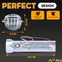 Dryer Heating Element Assembly Replaces For LG DLEX2650R DLEX7177WM DLEX9000V DLEX8100V DLEX3370V DLEX3370W DLEX7700VE DLE2050W DLEX5000V DLEX8000V DLEX3250W DLEX3875V DLEX3875W DLEX3885C DLEX3885W