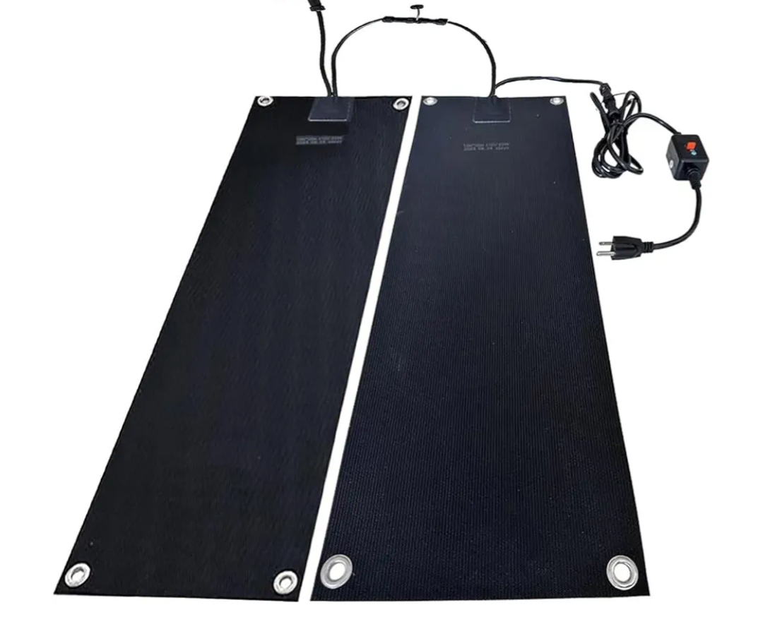 Snow Melting Walkway Mat, 10" x 48" No-Slip Rubber Outdoor Heated Walkway Mats, Snow and Ice Melting Mat for Winter Outdoor Stairs, Steps, Doorways, Walkways, Driveway