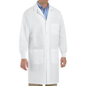 Red Kap Unisex Adult Specialized Cuffed Lab Coat With 3 Exterior Front Pockets M