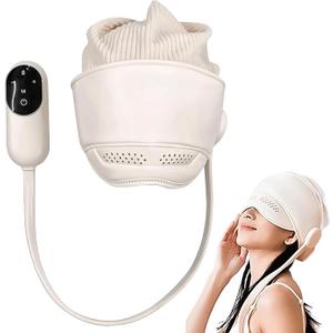 Eye & Head Massager with 6 Airbags and 3 Heat Modes, Electric Migraine Relief Cap Massager, Smart Temple Sleep Aid, Stress Relief, Relaxation