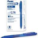 Pentel EnerGel-X Retractable Liquid Gel Pen (0.7mm) Metal Tip, Blue Ink, Box of 12 (BL107-C) by Pentel