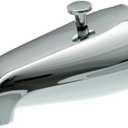 DANCO Replacement Tub Spout with Diverter, Chrome, 5-Inch, Fitting 1/2-Inch or 3/4-Inch IPS, 1-Set (80765)
