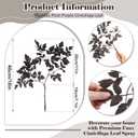 Lyrow 10 Pack 18 Inches Artificial Cimicifuga Plant Leaf Spray Faux Plum Cimicifuga Ramosa Leaf Branch Faux Fall Spray Silk Plants for Home Vase Wedding Garden Farmhouse Table Mantel Decor