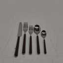 MEPRA 10N622005 Fantasia Black 5-Piece Durable 18/10 Stainless Steel American Style Flatware Cutlery Set for Fine Dining, Dishwasher Safe, Service for 1