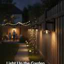 Solar Wall Lights Outdoor Waterproof: LED Wall Sconce Fixture for Backyard Patio Deck Porch - Solar Powered Dusk to Dawn Farmhouse Lighting for Garden Fence Decor (Dark Green)