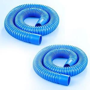 1-1/ 2" ×3ft Pool Skimmer Hose Replacement for Intex Above Ground Pool Compatible Summer waves Pools P58150036 (Blue -2 Pack)