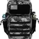 QT&QY 25L/45L Military Tactical Backpack For Men Molle Daypack 3 Day Bug Out Bag Hiking Rucksack With Bottle Holder