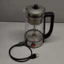 KIDISLE Percolator Coffee Pot Electric Coffee Maker, 10Cup Coffee Percolator with Auto Keep Warm, Stainless Steel Basket, Borosilicate Glass, CoolTouch Handle, Missing Parts