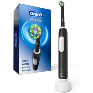 OralB Pro 1000 Rechargeable Electric Toothbrush, Black