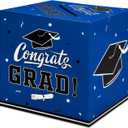 Gatherfun Graduation Decorations 2025 Graduation Box Graduation Card Box for Graduation Gift Graduation Party Favors Decor Party Supplies Blue