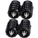 Daoquan Metal Auto Car Tire Valve Stem Caps Compatible with Infiniti Infinity QX50 Q50 Q70 Q70L Q60 QX30 QX60 QX80 All Models Wheel Cap, Air Valve Caps Styling Decoration Accessories 4pcs, Large