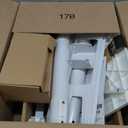 Rolling TV Stand with Shelf for 23-65/32-85 inch TVs up to 88lbs, Portable Mobile TV Cart with Silent Wheel, Tilt & Height Adjustable Universal Corner TV Stand for Bedroom, Living Room (White, 23-65")