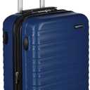 Amazon Basics 21" Hardside Carry-On Luggage with Multi-directional Wheels, Expandable for Up to 25% More Space, Scratch-Resistant Surface, Organized Interior, Navy Blue