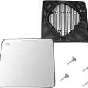 Driver Side Heated Mirror Glass Replacement for Ford F150 F250 F350 F450 F550 2008-2016 Super Duty Pickup Truck Accessories  Exterior Side View Upper Mirrors for F150 F250 W/Backing Plate