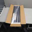 50 Pack Round Aluminum Deck Spindles 26" x 0.1'' Metal Deck Balusters for Railing Staircase Balusters Shiny Black