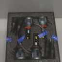 Led Headlight Bulbs, compatible with (2011-2016) Jeep Grand Cherokee led headlights, 9005/hb3 High Beam & h11/h8/h9 Low Beam LED Headlight Bulbs, Pack of 4