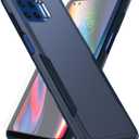 Asuwish Phone Case for Moto One 5G/One5G UW/Moto G G5 Plus with Tempered Glass Screen Protector Cover and Slim Hybrid Full Body Protective Cell Accessories Motorola One Lite XT2075-1 Women Men Blue