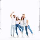 BEIYANG White 10 x 20 Ft Large Screen Backdrop for Photography, Pure White Non-Reflective Fabric Wrinkle Free Photo Background for Zoom Meeting, Game Live Steaming and Photo Studio Shooting Props