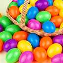 Bag Of Easter Eggs,  3.1 Inch Large Plastic Easter Eggs, 
Easter Hunt Party Favor , Classroom Prize Supplies Kids Toddler
