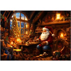 LOMIMOS Christmas Jigsaw Puzzle for Adults 1000PCS,Santa Claus Puzzle Fully Interlocking Puzzles for Xmas Festive Decor Family Party Personalized Education