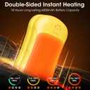 OLV Hand Warmers Rechargeable 2 Pack Strong Magnetic 18Hrs Longer Heating Portable Pocket-Sized Hand Warmer 6000mAh USB Hot Heater Birthday Gifts for Men Women Camping,Golf,Hunting,Travel Essentials