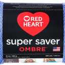RED HEART E305.3963 Super Saver Ombre Yarn, Baja Blue (1 Pack)
