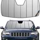 Pigenius Windshield Sunshade for Jeep Grand Cherokee 2014-2021, Grand Cherokee WK 2022 Front Window Shade - Safeguard