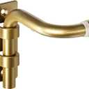 ENJOYBASICS Blackout Curtain rod for windows 48 to 84, Wrap Around Curtain Rods for Bedroom, Living Room, Adjustable from 30 to 86 Inches, Gold