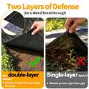 AMAGABELI GARDEN & HOME 4ft x 100ft Weed Barrier Landscape Fabric 5.8oz Garden Cloth Heavy Duty Weed Control Blocker Mat Gardening Ground Cover Durable Woven Geotextile Fabric Driveway Underlayment
