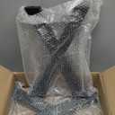 Taelakeni 16 Inch Bench Legs, X Shape Metal Coffee Table Leg, Set of 2, 16" H x 11.8 W (Black)