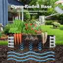 ZFHgarden Raised Garden Bed, 4x2x1ft Raised Beds for Gardening Outdoor for Vegetables Flowers Ground Planter BoxGalvanized Raised Garden Beds