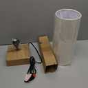 3 Way Dimmable Touch Control Table Lamp, Bedside Table Lamp with Dark Brown Base, Modern Nightstand Lamp with Beige Shade, Simple Night Light for Bedroom Living Room Home Office, 9W LED Bulb Included